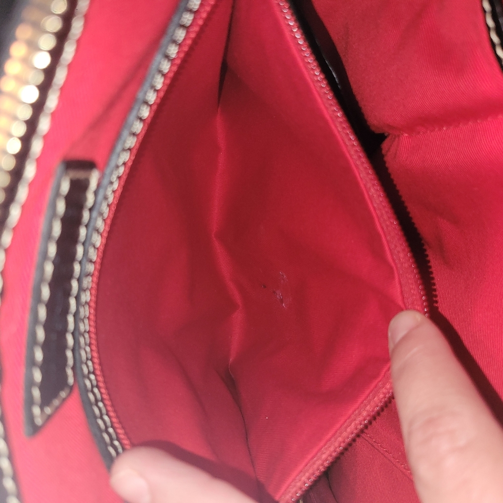 Dooney & Bourke Leather Satchel Purse - Picture 6 of 9